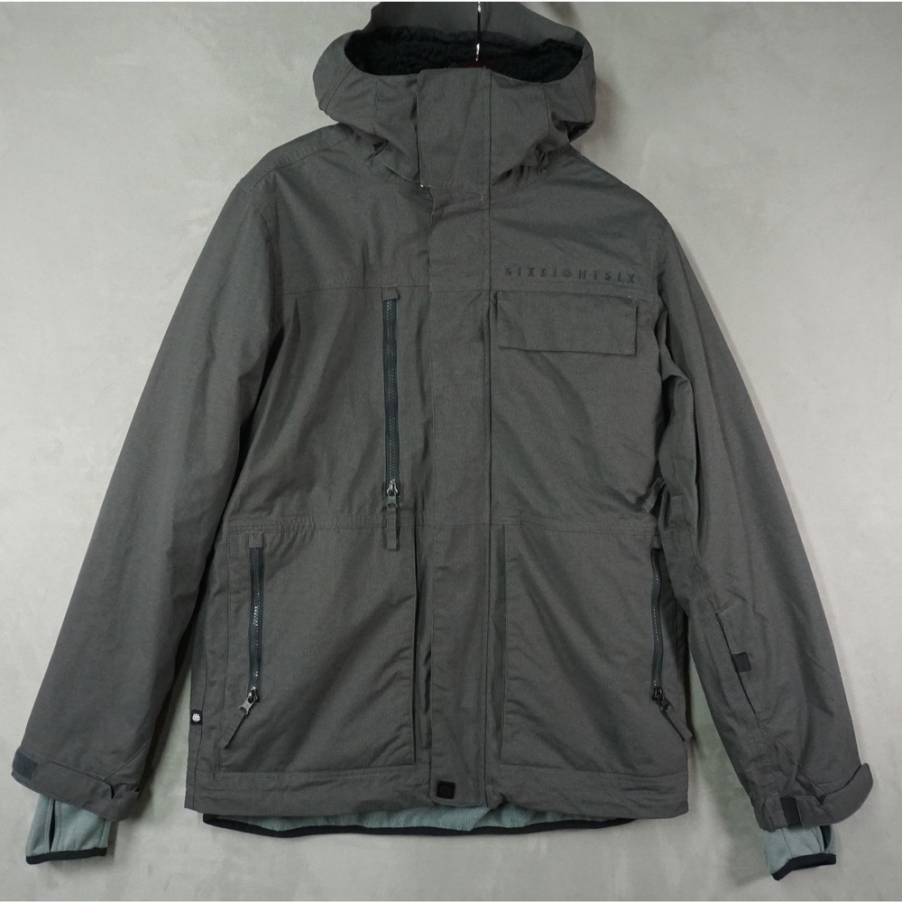 686 Smarty 3-in-1 Form Mens Small Snowboard Ski Jacket Charcoal Gray